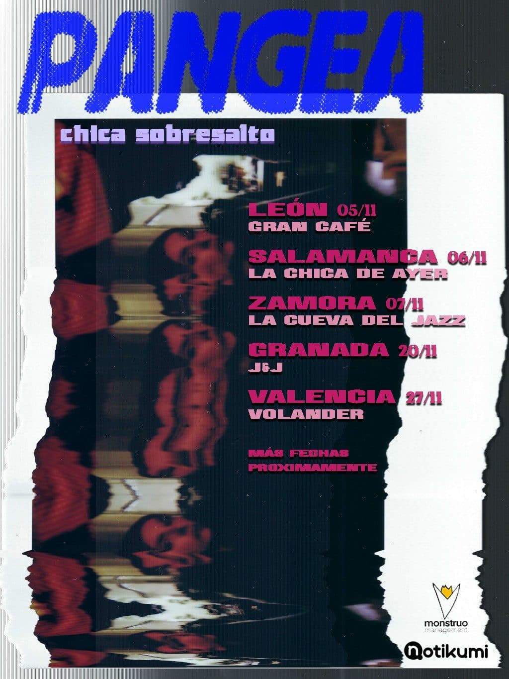 Cartel — Chica Sobresalto en La Cueva del Jazz en Vivo