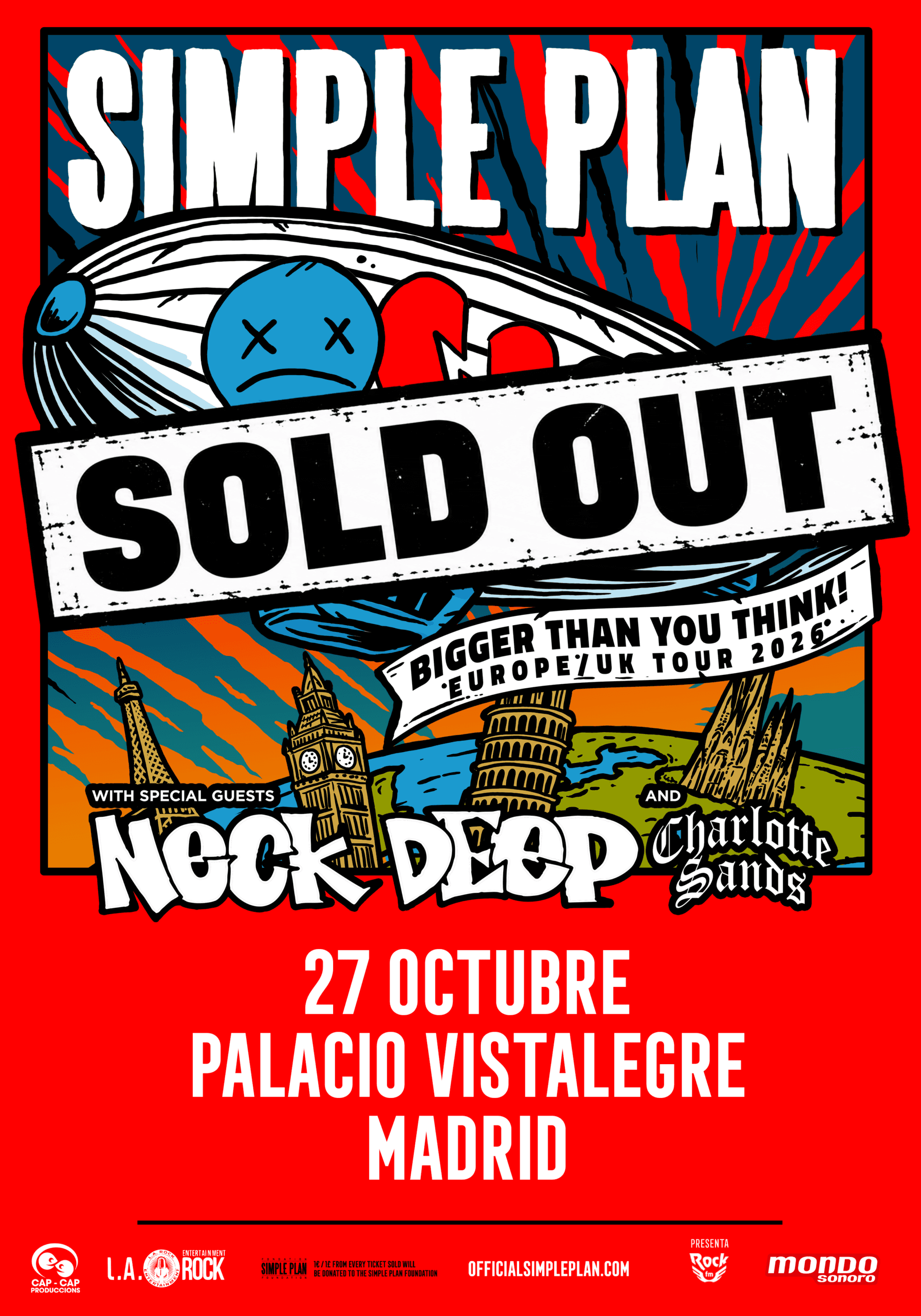 Simple Plan «Bigger Than You Think! Europe Tour 2026»